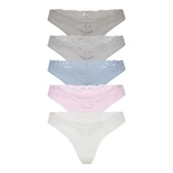 FITS EVERYBODY LACE DIPPED THONG PACK | GLACIER MULTI