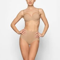 SMOOTHING STRAPLESS BRA | CLAY -SWIMwear Sale Store SKIMS BRA BA BAN 2607 DD CLY 0003 FR