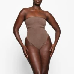 SHEER SCULPT BANDEAU | JASPER -SWIMwear Sale Store SKIMS BRA BND 0254 YB JSP 0036