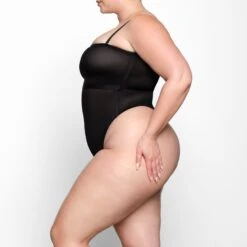 SHEER SCULPT BANDEAU | ONYX -SWIMwear Sale Store SKIMS BRA BND 0254 YC ONX 0008