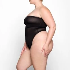 SHEER SCULPT BANDEAU | ONYX -SWIMwear Sale Store SKIMS BRA BND 0254 YC ONX 0025