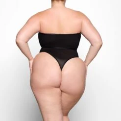 SHEER SCULPT BANDEAU | ONYX -SWIMwear Sale Store SKIMS BRA BND 0254 YC ONX 0031