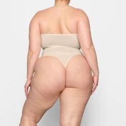 SHEER SCULPT BANDEAU | SAND -SWIMwear Sale Store SKIMS BRA BR BND 0254 DC SND 0036 BK