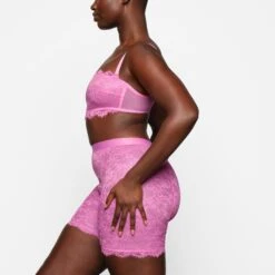 SKIMS LACE BANDEAU | BUBBLE GUM -SWIMwear Sale Store SKIMS BRA BR BND 2135 ZA BBG 0007