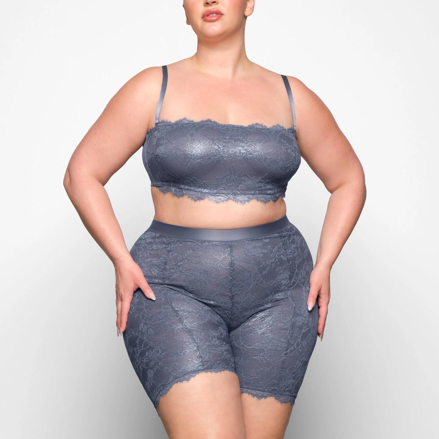 SKIMS LACE BANDEAU | THUNDER 7 SKIMS LACE BANDEAU | THUNDER - Image 5