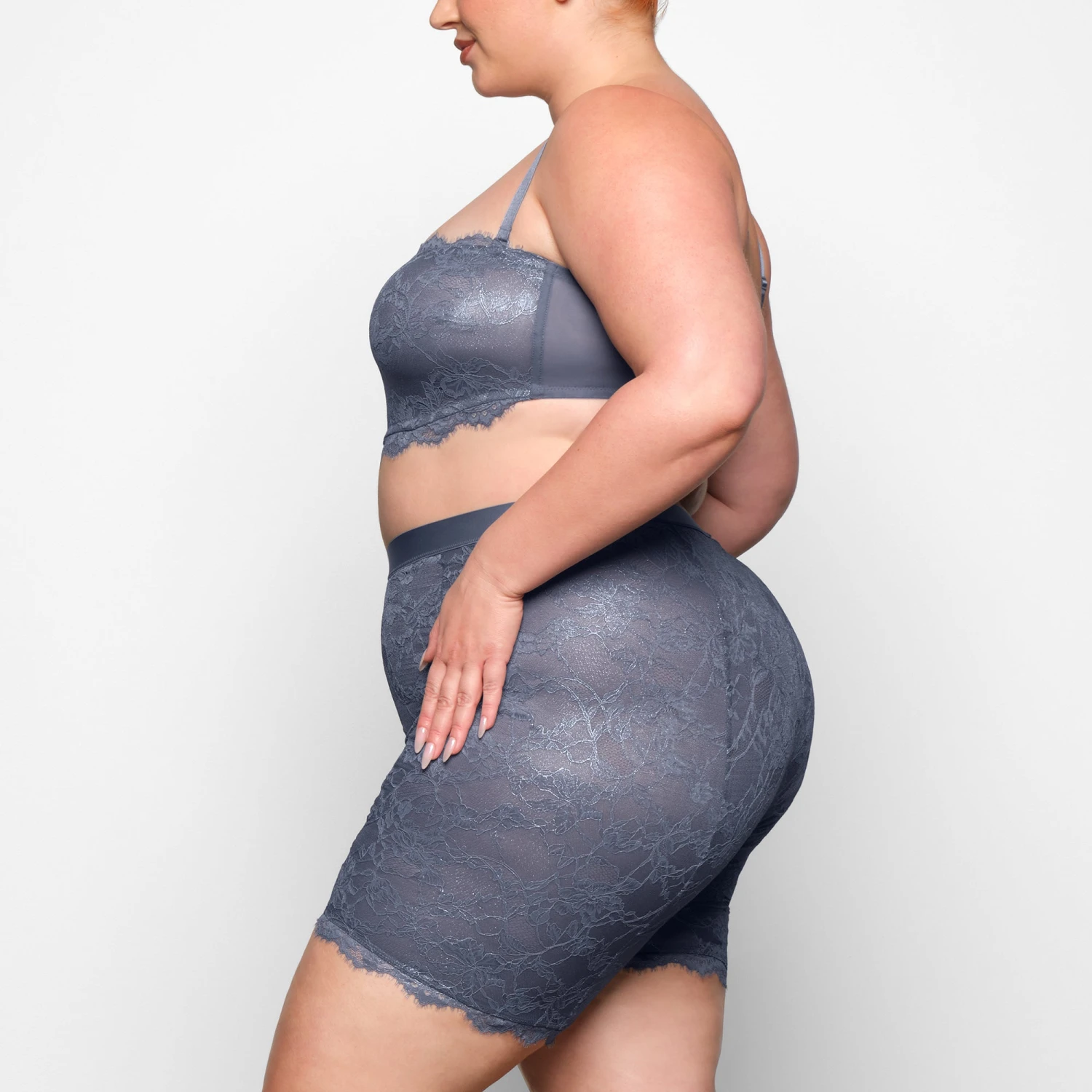 SKIMS LACE BANDEAU | THUNDER 8 SKIMS LACE BANDEAU | THUNDER - Image 6