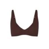 NAKED PLUNGE BRA | COCOA