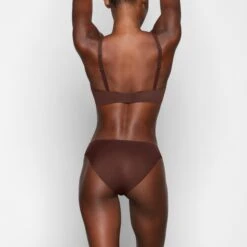 NAKED PLUNGE BRA | COCOA -SWIMwear Sale Store SKIMS BRA BR PLG 1885 VB COA 0019 BK