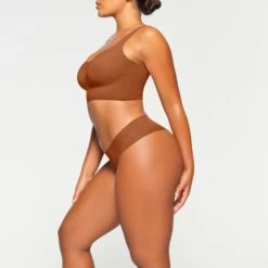 NAKED PLUNGE LONGLINE BRA | BRONZE -SWIMwear Sale Store SKIMS BRA BR PLG 1886 KA BRZ 0010 SD