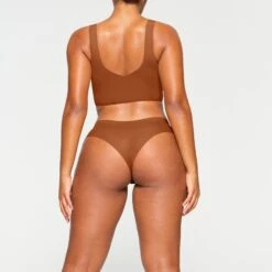 NAKED PLUNGE LONGLINE BRA | BRONZE -SWIMwear Sale Store SKIMS BRA BR PLG 1886 KA BRZ 0014 BK