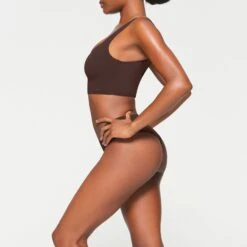 NAKED PLUNGE LONGLINE BRA | ESPRESSO -SWIMwear Sale Store SKIMS BRA BR PLG 1886 KB ESP 0009 SD
