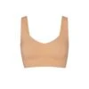 NAKED PLUNGE LONGLINE BRA | OCHRE