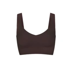 NAKED PLUNGE LONGLINE BRA | ESPRESSO
