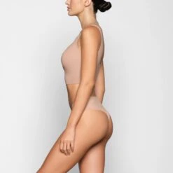 NAKED PLUNGE LONGLINE BRA | CLAY -SWIMwear Sale Store SKIMS BRA BR PLG 1886 VC CLY 0007 SD