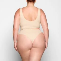 NAKED PLUNGE LONGLINE BRA | SAND -SWIMwear Sale Store SKIMS BRA BR PLG 1886 VD SND 0022 BK