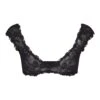 STRETCH LACE PLUNGE BRALETTE | ONYX