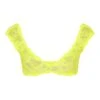 STRETCH LACE PLUNGE BRALETTE | YELLOW HIGHLIGHTER