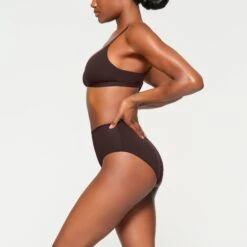 FITS EVERYBODY CROSSOVER BRALETTE | ESPRESSO -SWIMwear Sale Store SKIMS BRA BR TRI 0235 KB ESP 0011 SD