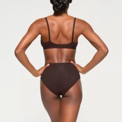 FITS EVERYBODY CROSSOVER BRALETTE | ESPRESSO -SWIMwear Sale Store SKIMS BRA BR TRI 0235 KB ESP 0015 BK