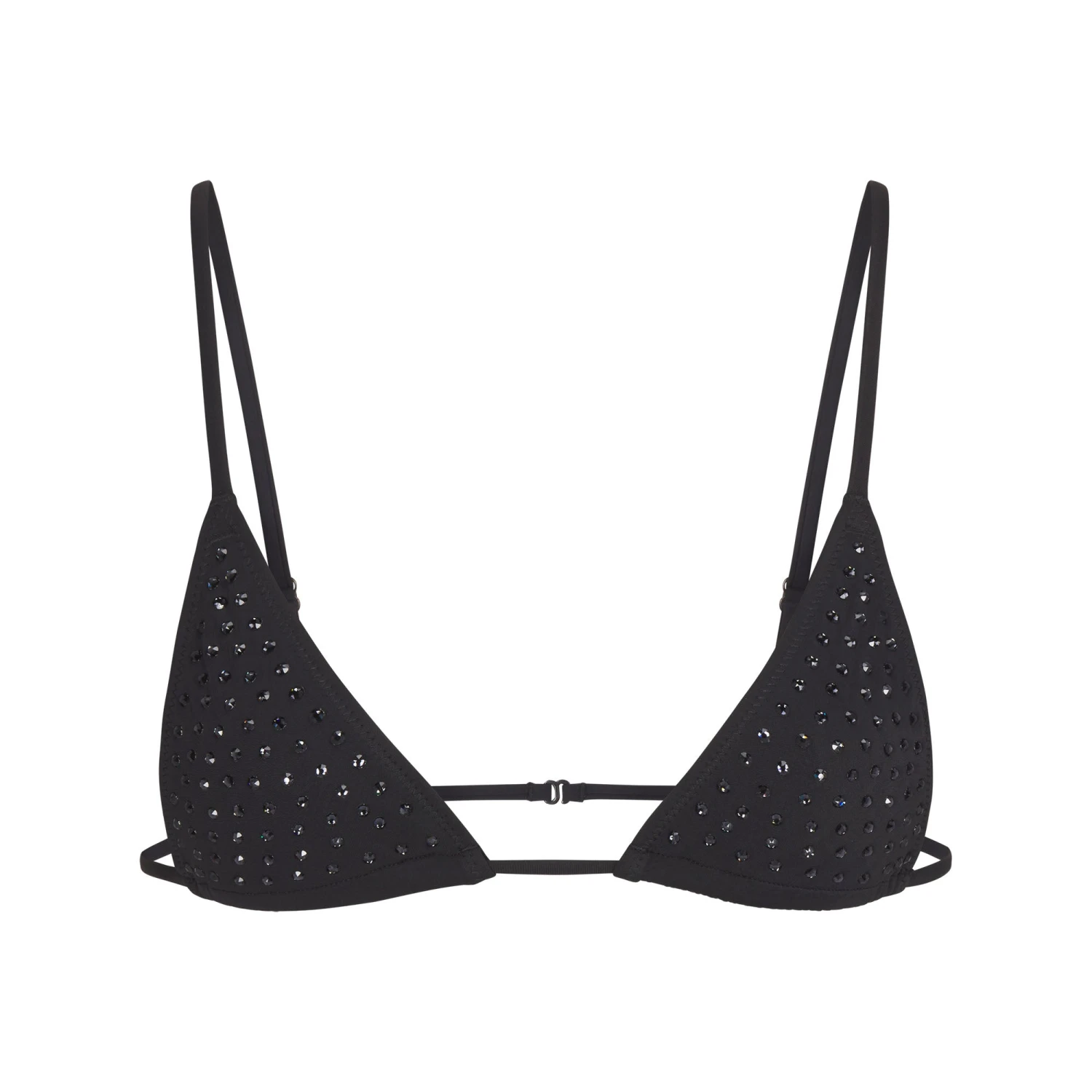 SPARKLE JERSEY MINI TRIANGLE BRALETTE | ONYX 3 SPARKLE JERSEY MINI TRIANGLE BRALETTE | ONYX