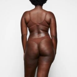 ULTRA FINE MESH TRIANGLE BRALETTE | MAHOGANY -SWIMwear Sale Store SKIMS BRA BR TRI 2022 RA MHG 030 BK