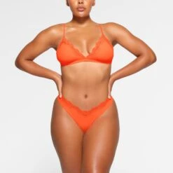 FITS EVERYBODY LACE TRIANGLE BRALETTE PACK | NEON MULTI -SWIMwear Sale Store SKIMS BRA BR TRI 3630 LA NML 0002 FR