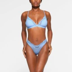 FITS EVERYBODY LACE TRIANGLE BRALETTE PACK | GLACIER MULTI -SWIMwear Sale Store SKIMS BRA BR TRI 3630 LB BPM 0002 FR