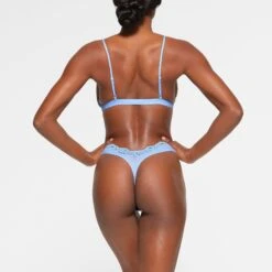 FITS EVERYBODY LACE TRIANGLE BRALETTE PACK | GLACIER MULTI -SWIMwear Sale Store SKIMS BRA BR TRI 3630 LB BPM 0011 BK