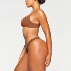 FITS EVERYBODY PLUNGE BRA | BRONZE -SWIMwear Sale Store SKIMS BRA BR UWR 1997 KA BRZ 0007 SD