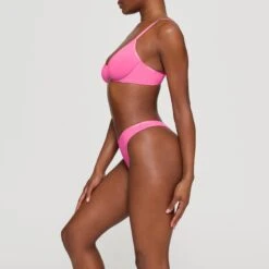 COTTON LOGO UNDERWIRE DEMI BRA | SUGAR PINK -SWIMwear Sale Store SKIMS BRA BR UWR 2001 HB PIN 0006 SD