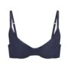 COTTON LOGO UNDERWIRE DEMI BRA | NAVY -SWIMwear Sale Store SKIMS BRA BR UWR 2001 NVY