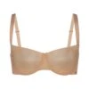 NO SHOW MOLDED UNLINED BALCONETTE BRA | CLAY