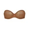 ULTRA FINE MESH STRAPLESS BRA | BRONZE