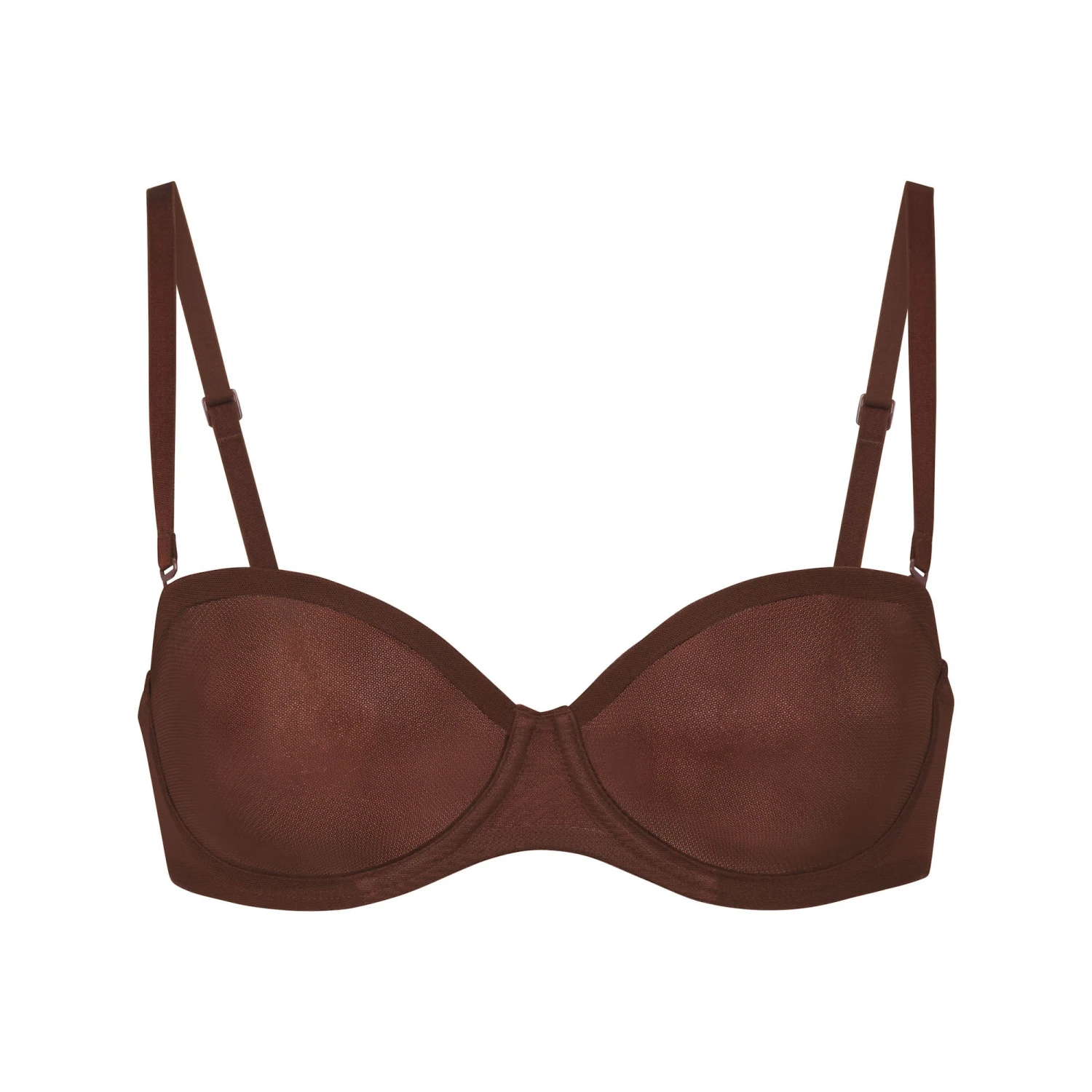 ULTRA FINE MESH STRAPLESS BRA | MAHOGANY 10 ULTRA FINE MESH STRAPLESS BRA | MAHOGANY - Image 8