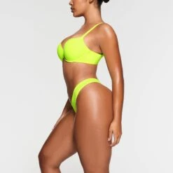 FITS EVERYBODY PUSH-UP BRA | GREEN HIGHLIGHTER -SWIMwear Sale Store SKIMS BRA BR UWR 2295 NA GRH 009