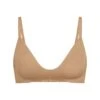 WIRELESS FORM T-SHIRT DEMI BRA | OCHRE