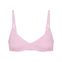 WIRELESS FORM PUSH-UP PLUNGE BRA | BABY PINK