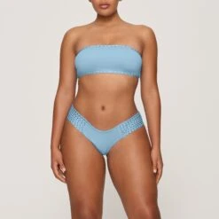 RHINESTONE BANDEAU BIKINI TOP | IRIS BLUE -SWIMwear Sale Store SKIMS BRA BT BAN 3183 GA IRB 0002