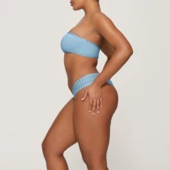 RHINESTONE BANDEAU BIKINI TOP | IRIS BLUE -SWIMwear Sale Store SKIMS BRA BT BAN 3183 GA IRB 0008