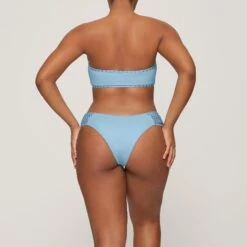 RHINESTONE BANDEAU BIKINI TOP | IRIS BLUE -SWIMwear Sale Store SKIMS BRA BT BAN 3183 GA IRB 0015