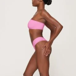 RHINESTONE BANDEAU BIKINI TOP | LIGHT PINK -SWIMwear Sale Store SKIMS BRA BT BAN 3183 GB LPK 0008