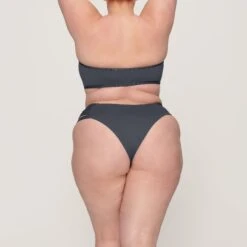 RHINESTONE BANDEAU BIKINI TOP | GUNMETAL -SWIMwear Sale Store SKIMS BRA BT BAN 3183 GC GUN 0018