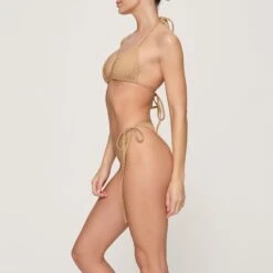 RHINESTONE TRIANGLE BIKINI TOP | OCHRE -SWIMwear Sale Store SKIMS BRA BT TRI 3182 GD OCH 0008