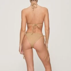 RHINESTONE TRIANGLE BIKINI TOP | OCHRE -SWIMwear Sale Store SKIMS BRA BT TRI 3182 GD OCH 0013