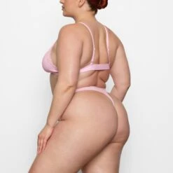 FITS EVERYBODY CORDED LACE TRIANGLE BRALETTE | CHERRY BLOSSOM -SWIMwear Sale Store SKIMS BRA TRI 2682 BC CMB 0007