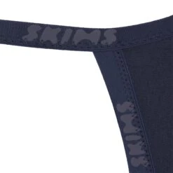 COTTON LOGO STRING THONG | NAVY -SWIMwear Sale Store SKIMS COTTONLOGO NVY DT cca9126a 1b2a 43e6 999c 16209399f22b