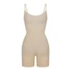 EVERYDAY SCULPT MID THIGH BODYSUIT | SAND