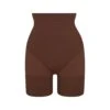 EVERYDAY SCULPT HIGH-WAISTED MID THIGH SHORT | COCOA -SWIMwear Sale Store SKIMS EVERYDAYSCULPT SH SHO 2152 COA
