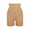 EVERYDAY SCULPT HIGH-WAISTED MID THIGH SHORT | OCHRE