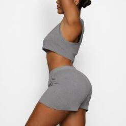 BOYFRIEND LOOSE BOXER | DARK HEATHER GREY -SWIMwear Sale Store SKIMS LOUNGEWEAR AP BOX 2386 BA DHG 0009 SD